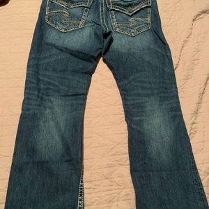 Men’s silver Zack Flap Jeans